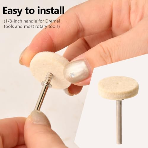 237 Pcs Polishing Buffing Wheel Polishing Kit for Dremel, Rotary Tool Accessories with 1/8" Shank, Include Buffing Wheels, Polishing Compound & Pads for Metal Wood Jewelry Glass
