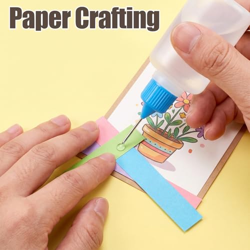 4 Pcs Precision Tip Applicator Bottle with 2 Mini Funnels 30ML/1OZ