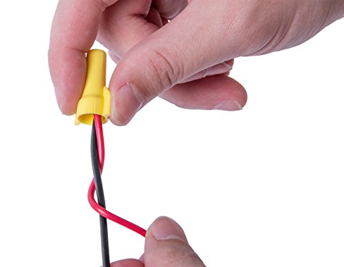 Gardner Bender 13-084 WingGard Screw-On Electrical Wire Connectors, Tough Flame-Retardant, Copper-Copper Connections, 22-10 Wire Gauge (AWG), 500 Pk., Yellow 500 Pack 22 - 10 AWG