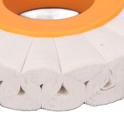 Buffing Wheel for Drill, Polishing Pad 5.91in OD 2in ID 0.79in Thick, Cotton Cloth Abrasive Wheel for Bench Grinder (150mm OD 50mm ID 20mm Thick)
