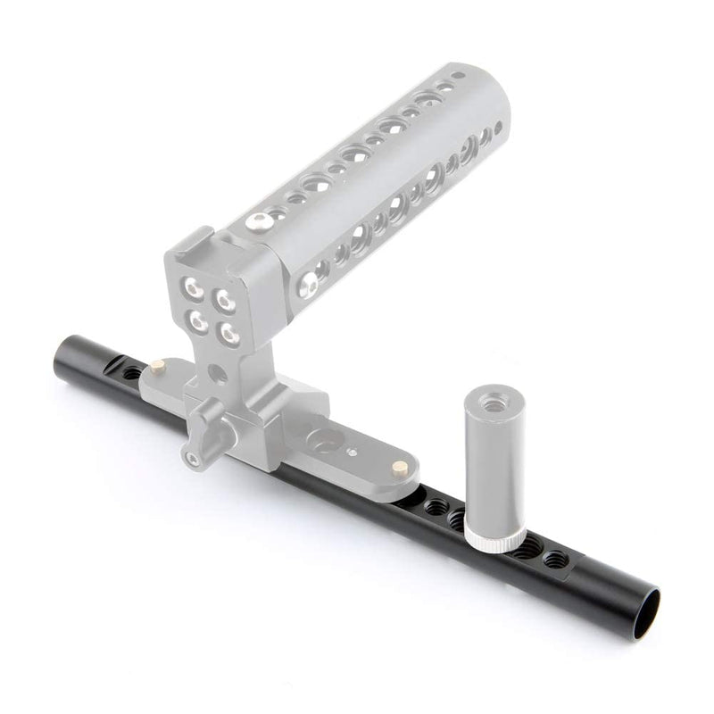 NICEYRIG 7.7 Inch 15mm Cheese Rod with 1/4 3/8 Locating Holes for DSLR Camera Cage Rig System - 074 7.7'' 15mm cheese rod