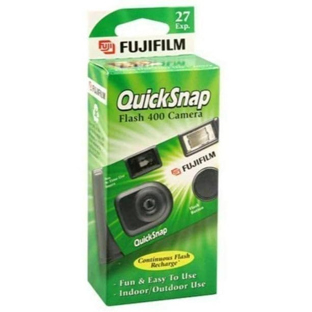 Fujifilm QuickSnap Flash 400 Disposable 35mm Camera + Quality Photo Microfiber Cloth 3 Pack