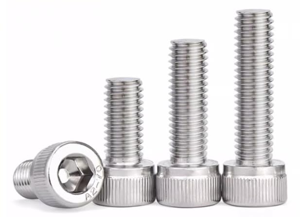 304 Stainless Steel DIN912 Screw Kit - M2 M3 M4 M5 Hex Socket Cap Head Multiple Length 4-25mm with Nuts washers Total 1600pcs Assortment Corrosion Resistant Silver M2-TO-M5