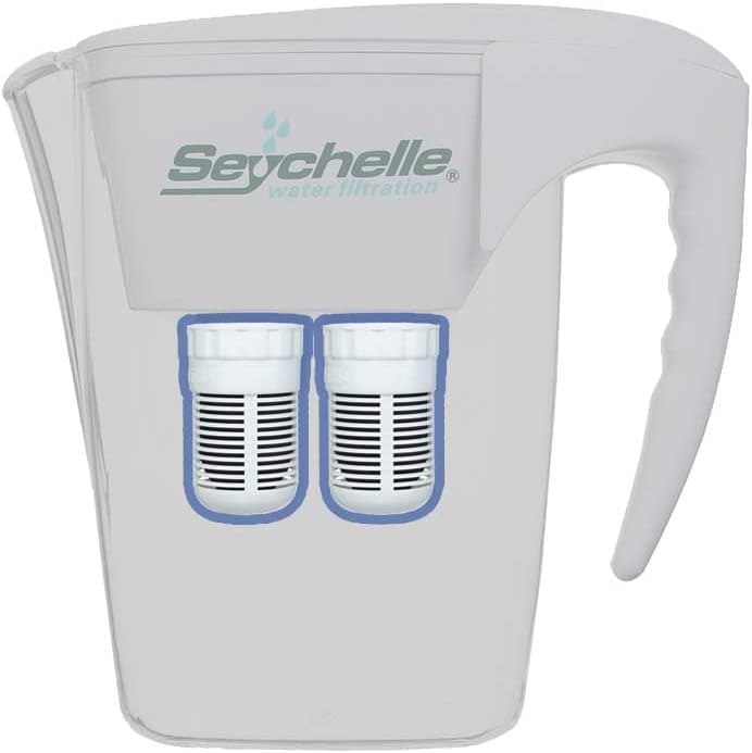 Seychelle Regular Replacement Filters for Gen 2 Dual Water Pitcher (Also Compatible with Alexapure Pitcher)