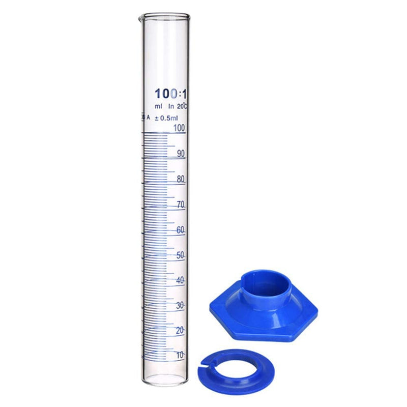 5PCS Graduated Cylinder Measuring Cylinder Thick Glass Lab Cylinders (100ML) 100ML