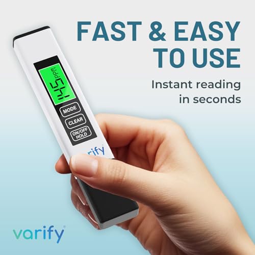 Varify TDS Meter Digital Water Tester for Drinking Water 4in1 Test (2Pack) 2 Pack