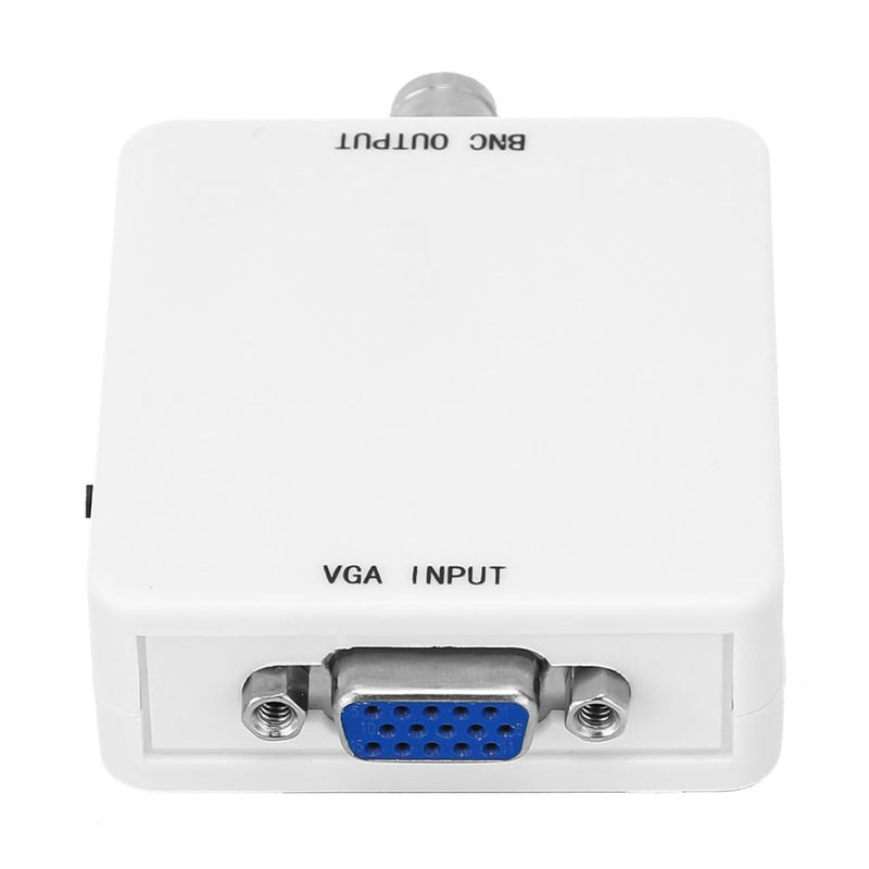 VGA to BNC Converter, 1920x1080@60Hz HD Video Adapter with Audio Input, PAL/NTSC Plug and Play for TV, Home Theater, Video Conferencing