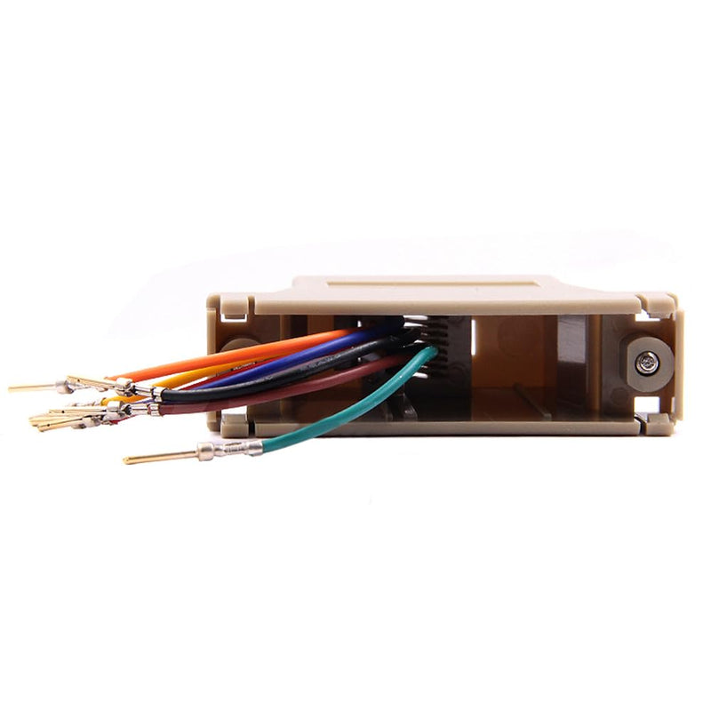 10PCS DB25 Male Ethernet Adapter, 25 Pin Serial Port Male to RJ45 Ethernet LAN Extend Modular Converter, M/F