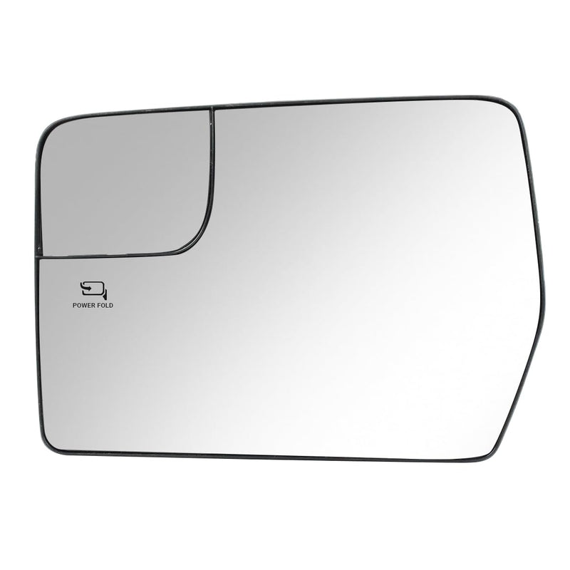 Driver Left Side Power Heated Mirror Glass for Ford F-150 2011 2012 2013 2014 - OEM Replacement for BL3Z-17K707-E Driver Side (Left)