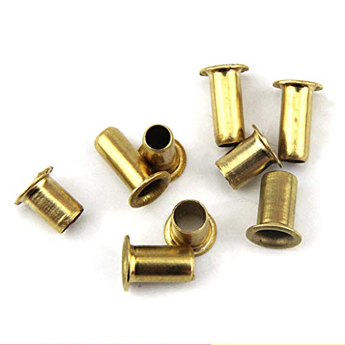 1000 PCS Mixed Hollow Rivets M0.9 M1.3 .5 .7 Through Hole Copper Tube Rivets Double-Sided Circuit Board PCB Fasteners Grommet Installation Tool