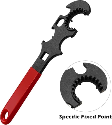 Armorers Wrench with Non-Slip Rubberized Grips, Corrosion-Resistant, for Automotive, Plumbing, Household Repairs