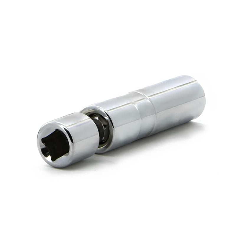 A ABIGAIL 14mm Thin Wall Swivel Magnetic Spark Plug Socket 3/8 Inch Drive 12-Point Spark Plug Socket Removal Tool Compatible with Motorcycle, Car, SUV, BMW, Nissan, Mini, Mercedes