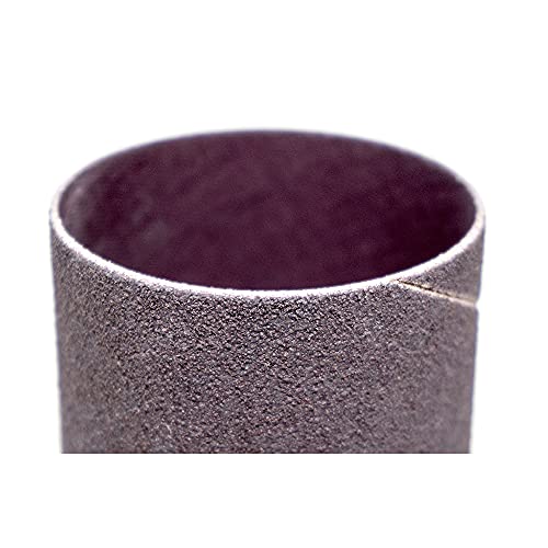 Benchmark Abrasives 2" x 2" Aluminum Oxide Sanding Bands, Spiral Bands Rotary Sander Attachment for Drill & Die Grinder, Metal Polishing, Sanders for Woodworking - Sander Tool (10 Pack), 36 Grit