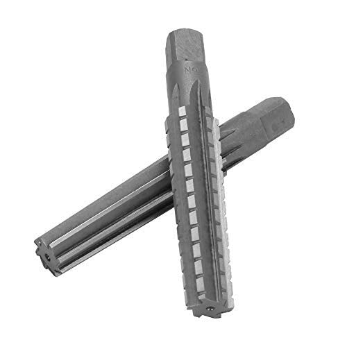 Hilitand 2pcs MT3 HSS Taper Fine/Rough Chucking Reamer Cutter Tool Set Straight Shank
