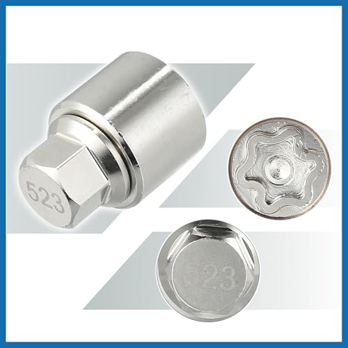Car Metal Wheel Lock Lug Nut Anti Theft Socket Key for VW Touareg