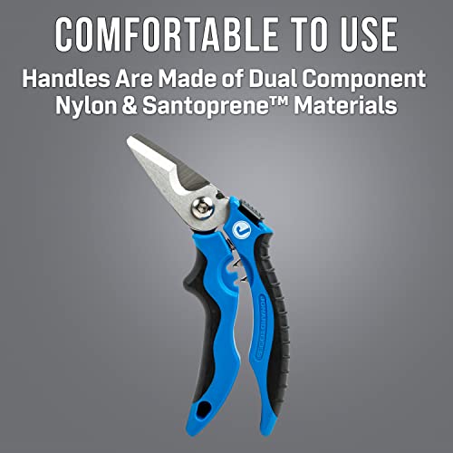 Jonard Tools KWC-700 Multi-function Kevlar® & Wire Cable Cutting Shears, 7" Ultra Kevlar Cutter