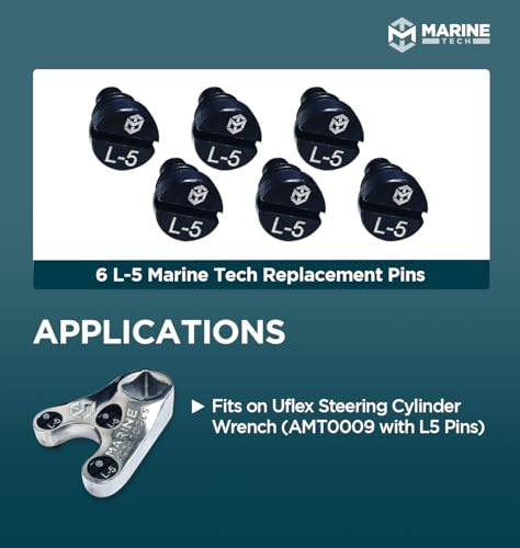 Marine Tech Tools L-5 Replacement Pins AMT0037, 6 Pack, Hardened Steel