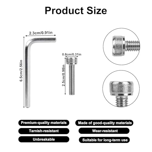 12pcs Center Cap Screws with Adapter Tool for Fuel Wheel