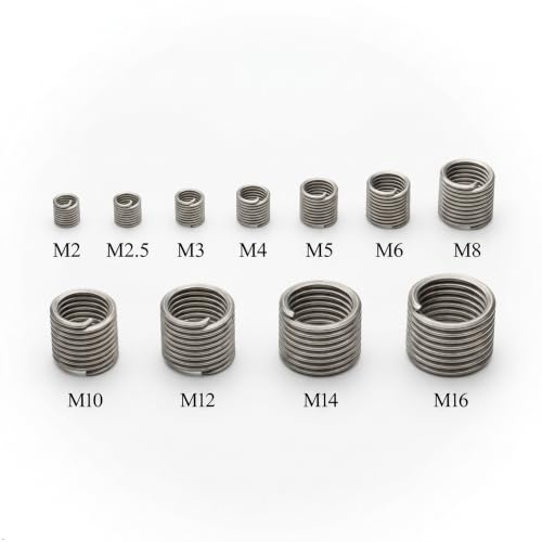 XunLiu 20pcs 7/16"-14UNC-3D Wire Thread Insert 304 Stainless Steel 20