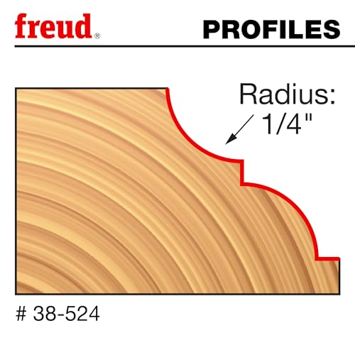 Freud 38-524: 1-1/2" (Dia.) Classical Bold Cove & Bead Bit with 1/4" Shank