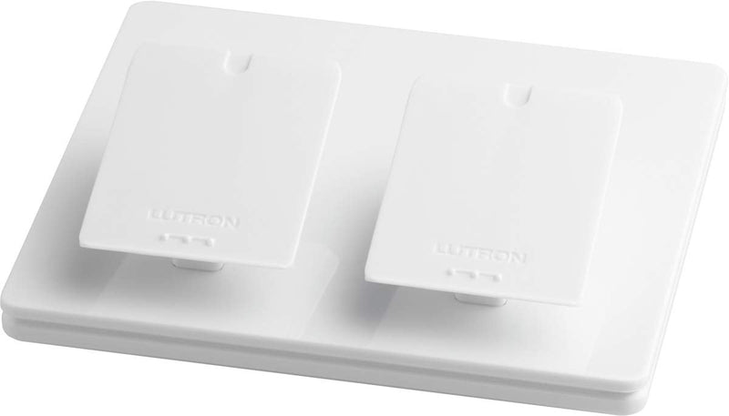 Lutron Caseta Smart Lighting Dual Pedestal for Pico Remotes, L-PED2-WH, White 1 Pack