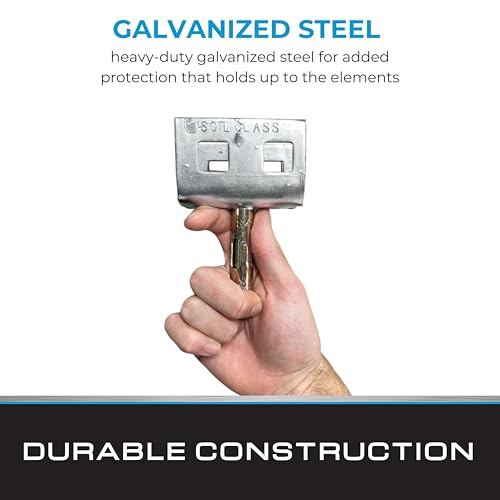 Tie Down Galvanized Double Head Anchor – Heavy-Duty Concrete Expansion Bolt Anchor for Secure and Stable Mounting on Existing Slabs Anchor Head with Concrete Expansion Bolt (Silver)