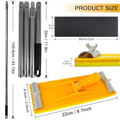 Pole Sander for Drywall, Hand Sanding Pole with Extension Handle Pole Sander Set