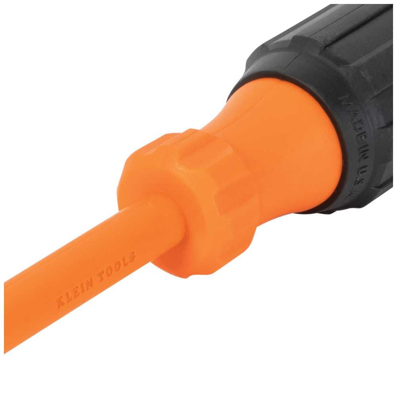 Klein Tools 85076INS Insulated Screwdriver Set, Made in USA, features 1000V Electricial Screwdrivers, (3) Phillips and (2) Slotted and Square Tips, 6-Piece 6-Piece Set