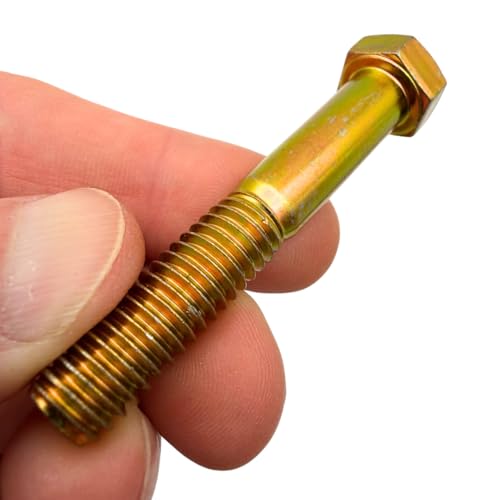 3/8"-16 x 2-1/4" Grade 8 Bolts (10-Pack) – Heavy-Duty Hex Bolts Includes Flat Washers & Nylon Lock Nuts – High-Strength SAE Anti-Vibration 2.25" Coarse Bolts for Automotive, Machinery & Construction 3/8" x 2-1/4" Nylon Lock Nut 10
