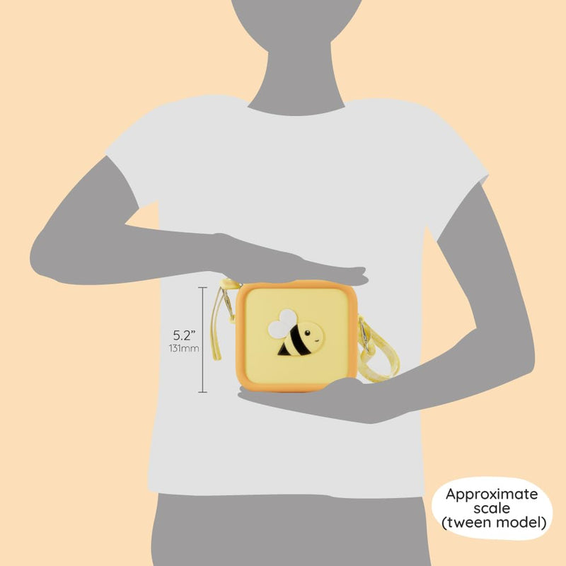 Kidamento kiimento Soft Silicone Camera Case - Durable and Adorably Stylish Bag - Promotes Comfort and Independence - Little Bee Yellow