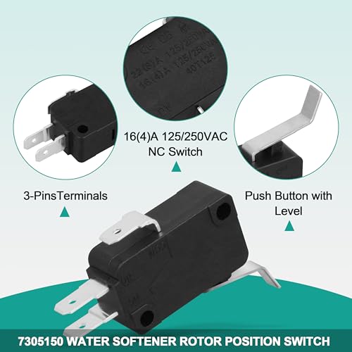 7305150 Water Softener Rotor Position Switch fits for GE Kenmore Replaces 7030705 7030713 9001800 WS21X10003Replacement Part-1Pcs 1 Pcs