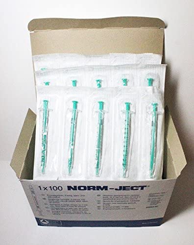 Norm-Ject 4010.200V0 1 Ml Plastic Syringe, Luer Slip, Pk100
