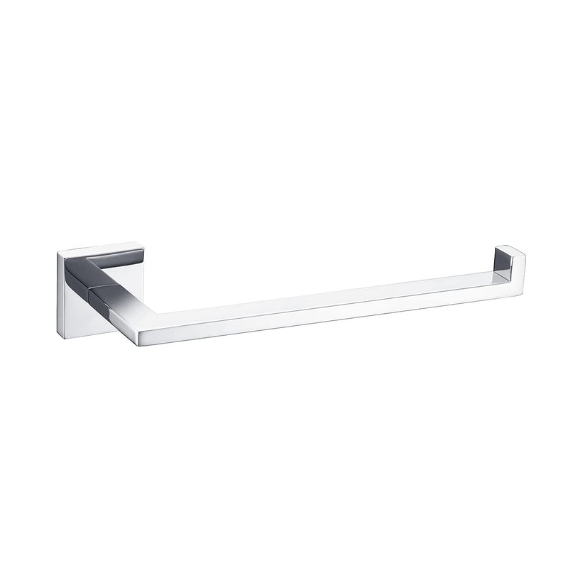 Miyili Towel Ring Bathroom Hand Towel Holder Square Style Towel Rack Wall Mounted Polished Stainless Steel, D06C Polished Steel