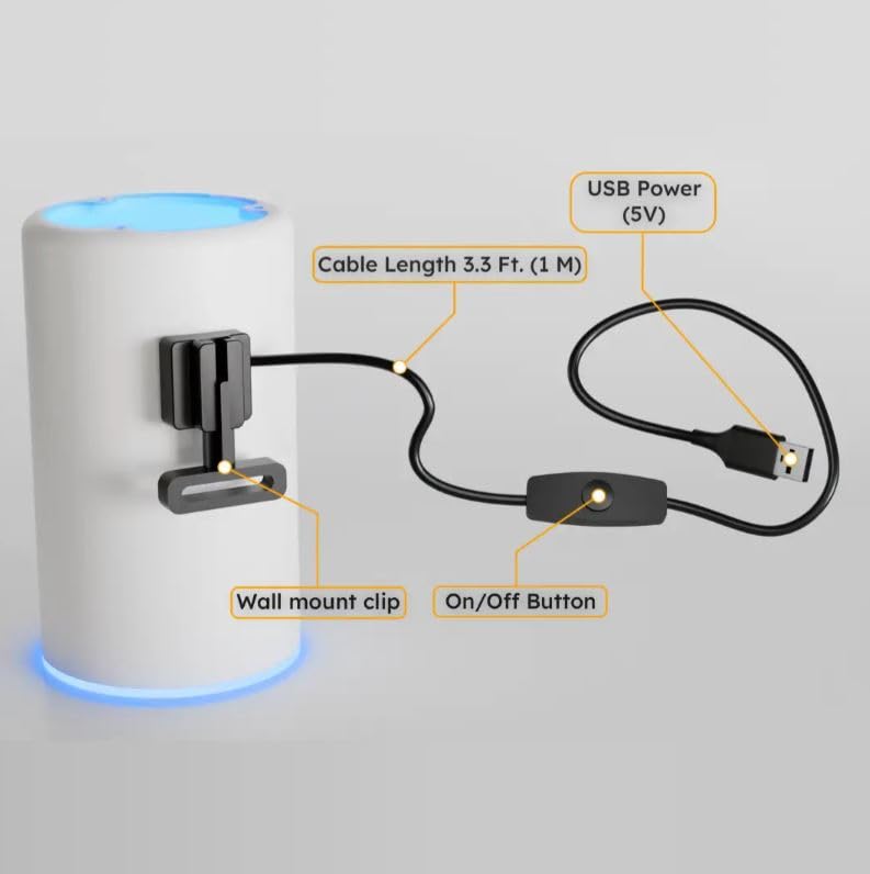 Aramish GloCast Mini - Instant UV Charger for Lures Ice Fishing Night Fishing Glow Baits Jigs Tubes Powerful UV LED Light 6"