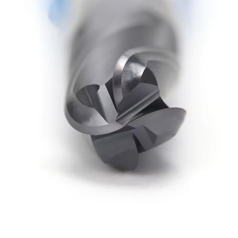 1/4" Extra Long Carbide Ball Nose End Mill for Alloy Steels/Hardened Steels, 4" Overall Length End Mill Bits, 4 Flute HRC 55 Deg AlTiN Coating, CNC Router Bits (1 Piece) 1/4" Extra Long