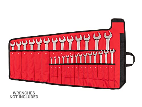 TEKTON 27-Tool Combination Wrench Roll | OTP21204 27-Tool (6-32 mm)