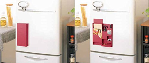 Nakabayashi Lifestyle Tool Wall Box (S) Wine Red 91212