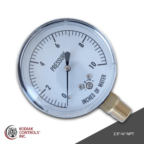 KC25-10# Low Pressure Gauge 10 PSI 1