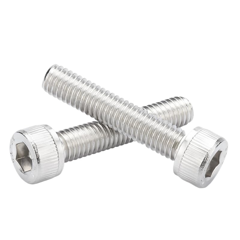 10 Pcs M6 x 35mm Thread Pitch 1 mm Stainless Steel 304 Hex Socket Head Cap Screws Bolts Kit (10 Pack M6 x 35mm) 10 Pack M6 x 35mm