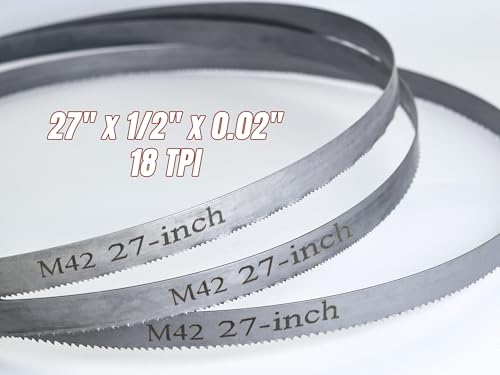 6 Pack Band Saw Blade 27" for Dewalt DCS377, 18 TPI for Milwaukee M12