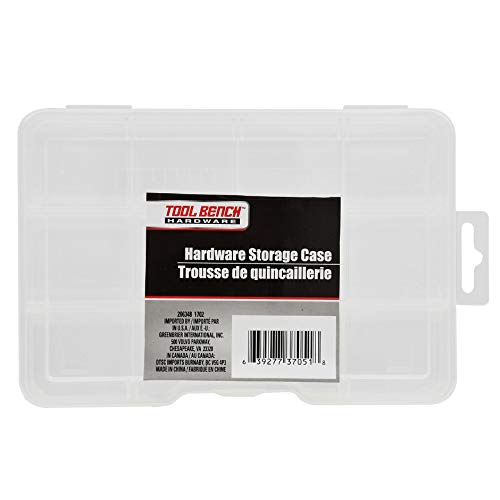 9-Compartment Plastic Storage Case, Pack of (4)