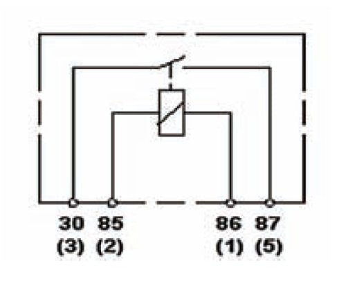 Hella 965400031 Black 24V 30 Amp Mini ISO SPST Relay with Bracket