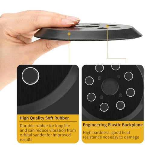 Orbital Sander Pad Replacement for Milwaukee, 4 Pack Plastic Pad 4 PACK