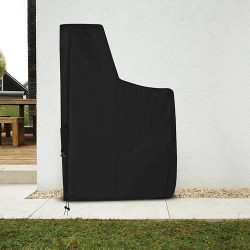 Water Softener Cover Outdoor Waterproof Filte Brine Tank Cover with Split Zipper,Drawstring and Elastic Buckle Heavy Duty Insulated Anti UV and Tear Resistant 16"D x 40"W x 64"H Black 64" H x 40" W x 16" D