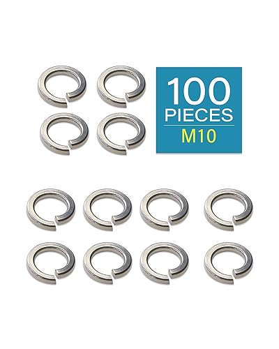 IMScrews M10 304 Stainless Steel Spring Lock Washers Pack of 100