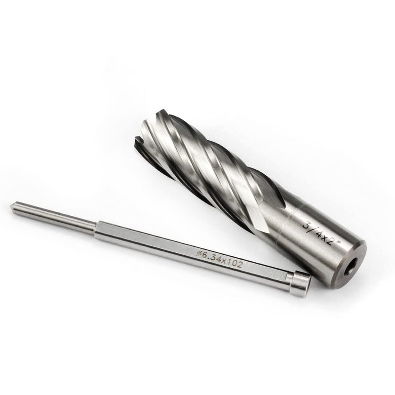 OSCARBIDE 3/4" x 2" HSS Annular Cutter 3/4" Weldon Shank Mag Drill Bit | 2 Flat | 3/4"Cutting Diameter | 2"Cutting Depth | Burr-Free Holes | Rapid Chip Removal | 10x Faster Than Twist Drills