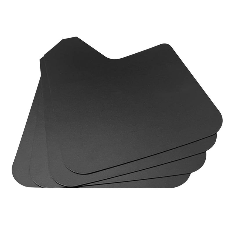 4PCS Universal Car Mud Flaps, Vehicles Mudguard Splash Guards Front and Rear Set, Flexible and Bendable Mudflaps Dirty Fenders, Auto Accessories Compatibility with Pickup SUV Van (Black) Black