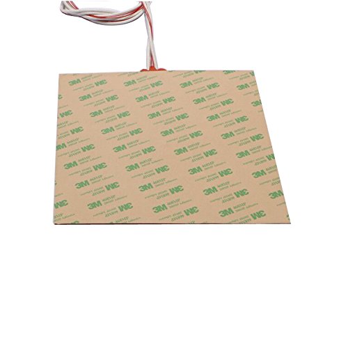 USA Import Material 200X200mm 500W 110V Cube Flexible Silicone Heater Compatible with Voron V2.4 3D Printer Prusa i3 RepRap 3D Printer Heated bed (110V)