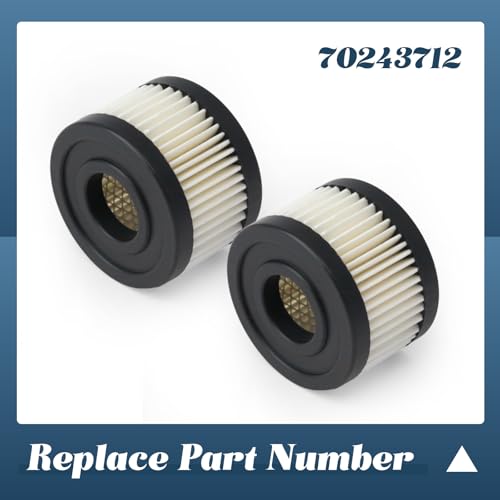 2 Pcs 70243712 Compressor Filter Element Compatible with Ingersoll-Rand 1WF72 4YW07 SS3