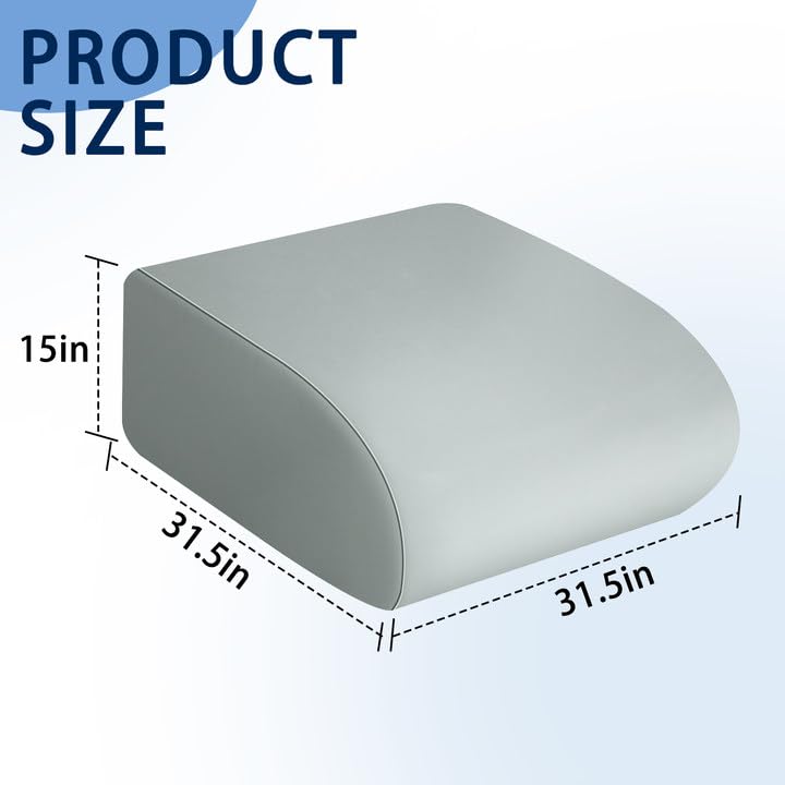 RunNico 2PCS RV Air Conditioner Cover, Gray RV Air Conditioner Winter Cover with Drawstring, Dustproof RV Roof Top AC Protection for Outside Travel 2 pcs